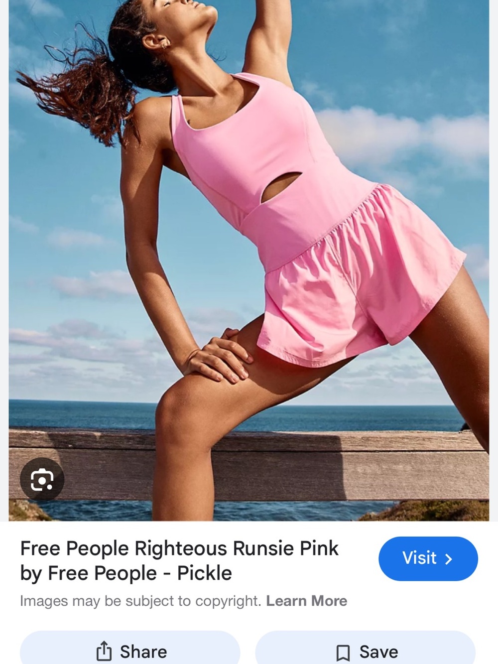 Free People Pink Righteous Runsie